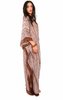 Floor Long Open Front Silk Kaftan