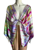 Tie Dye Cropped Silk Topper - Multi