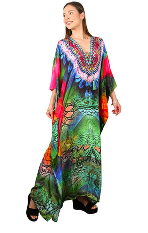 Love Bird - Lace Up Kaftan