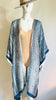 Knee Length Open Front Silk Ikat Kaftan