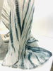 Floor Long Open Front Silk Tie Dye Kaftan