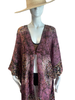Knee Length High Low Open Silk Kaftan