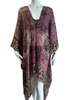 Knee Length High Low Open Silk Kaftan