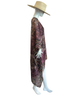 Knee Length High Low Open Silk Kaftan