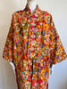 Embroidered Gypset Coat - Orange Red