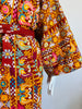 Embroidered Gypset Coat - Orange Red
