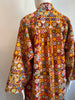 Embroidered Gypset Coat - Orange Red
