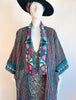 Embroidered Gypset Coat - Teal