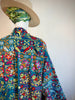 Embroidered Gypset Coat - Turquoise