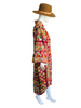 Embroidered Gypset Coat - Brick Red