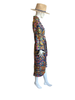 Embroidered Gypset Coat - Navy