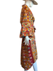 Embroidered Gypset Coat - Orange Red