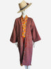 Embroidered Gypset Coat - Orange Red