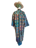 Embroidered Gypset Coat - Turquoise