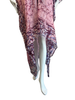 Long High Low Open Front Silk Kaftan