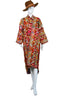 Embroidered Gypset Coat - Brick Red