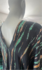Long Silk V-neck Kaftan - Forest Tie Dye