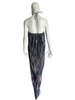 Tie Dye Silk Vacation Dress - Black