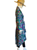 Embroidered Gypset Coat - Teal Multi