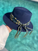 Fedora Custom Hat - Navy Blue