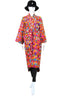 Embroidered Gypset Coat - Red