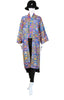 Embroidered Gypset Coat - Blue Multi