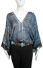 Ikat Silk - Seamed Tunic Top