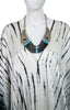 Ethnic Necklace - Silver & Turq