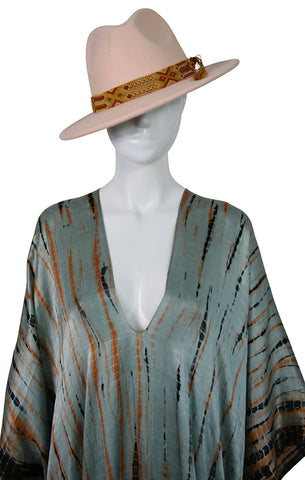 Fedora Custom Hat - Pink Straw