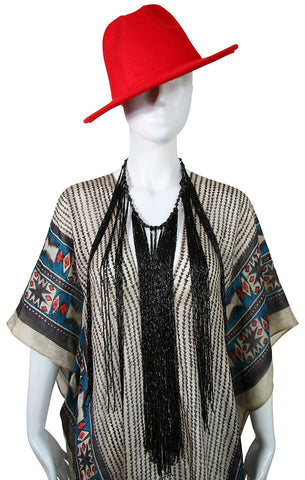 Fringe Beaded Necklace