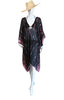 Knee Length Open Front Kaftan - Tie Dye