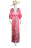 Silk Robe - Pink Batik
