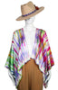 Tie Dye Cropped Silk Topper - Multi