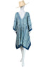Mid Length Cotton/Silk V-Neck Kaftan