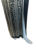 Silk Robe - Black Ikat