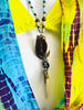 Beaded Necklace With Horn Pendant