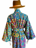Embroidered Gypset Coat - Teal Multi