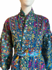 Embroidered Gypset Coat - Teal Multi