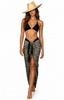 Silk Sarong & Mega Scarf - Ikat Black
