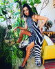Zebra - Long Slit Dress