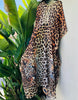 Mirrored Kitties - Maxi Kaftan