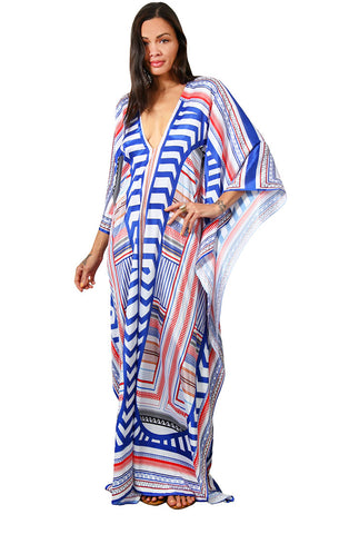 Art Deco / Liberty - Eiffel Maxi Kaftan