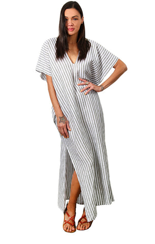 Linen - Mykonos Pocket Kaftan