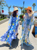 Lemon Garden - Side Drape Kaftan