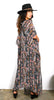 Yemaya - Side Drape Maxi Kaftan