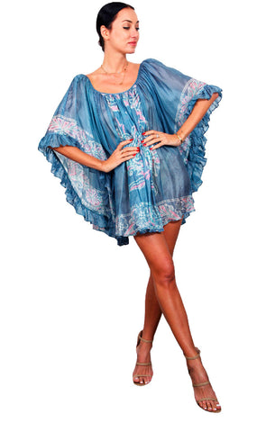 Sand Fossil Ruffle Dress - Red