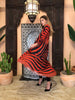 Regal Zebra - Long Curved Robe