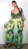 Banana Palm / Eiffel Maxi Kaftan