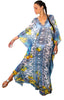 Lemon Tile - Slit Maxi Poncho