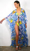 Lemon Garden - Side Drape Kaftan